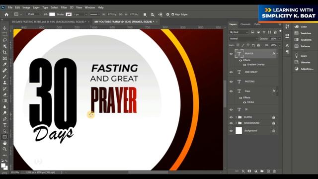 How to design a Church Flyer; simple and easy / PHOTOSHOP TUTORIAL смотреть онлайн