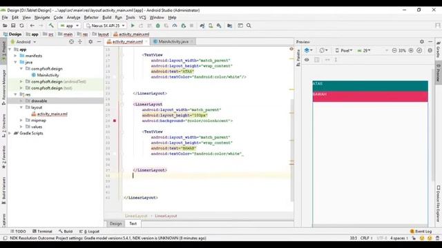 Belajar Android Studio - DASAR - Linear Layout смотреть онлайн