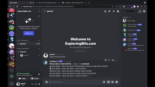 How to Setup and Use FredBoat Bot on Discord Server | FredBoat Bot Commands Tutorial смотреть онлайн