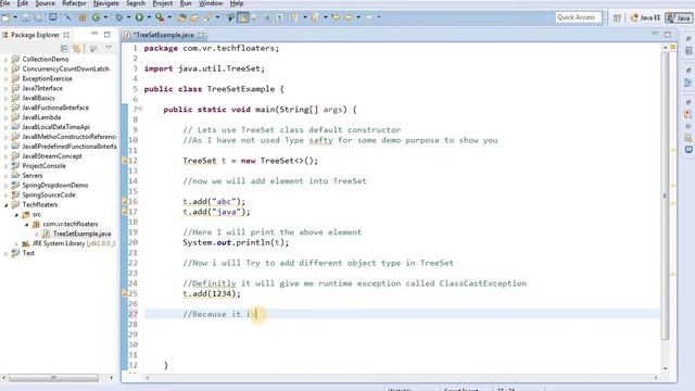 TreeSet Features in Java with Example смотреть онлайн