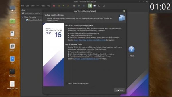 Как в Linux Mint установить виртуальную машину VMware Workstation Pro.