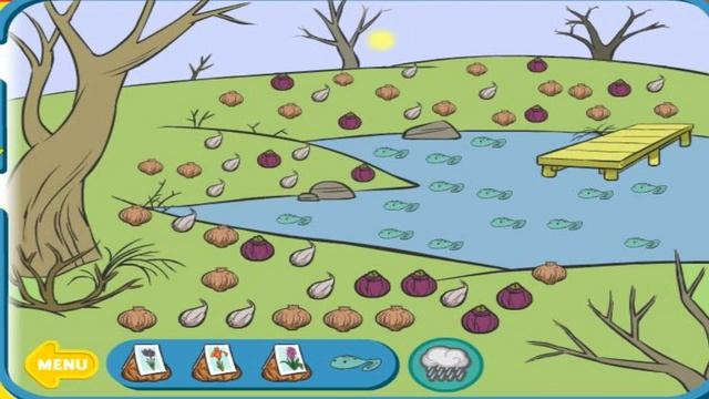 Curious George Games - George Brings Spring - PBS Kids Games смотреть онлайн