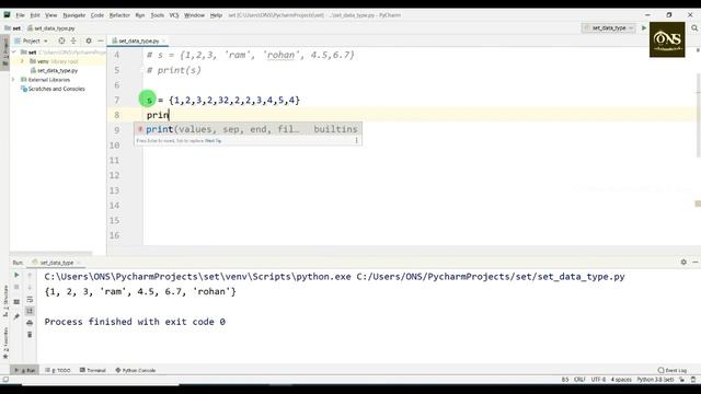 Set Data Type in Python in Hindi || Tutorial - 19 || Python Tutorial смотреть онлайн