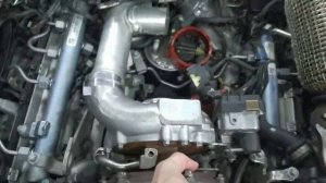 Снятие турбины с двигателя  OM 642.826 Mercedes