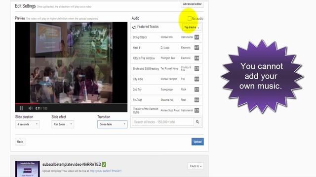 Create a Photo Slideshow Right Here on YouTube and Add Music смотреть онлайн