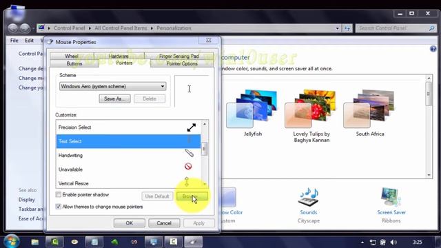 Windows 7 Tips : How to Change Text Select Cursor Icon смотреть онлайн