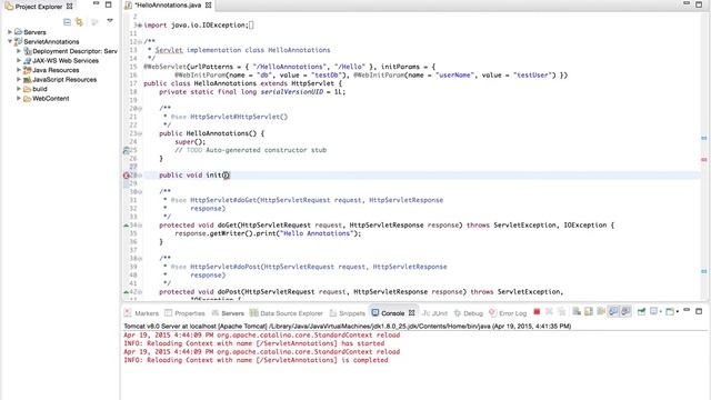 Servlet WebInitParam Annotation смотреть онлайн