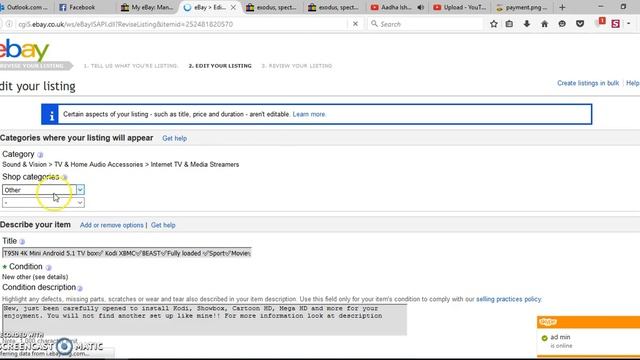 How to move ebay items under proper shop categories смотреть онлайн