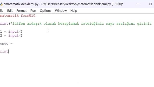 #Python ile Matematik denklemleri || Giriş! смотреть онлайн