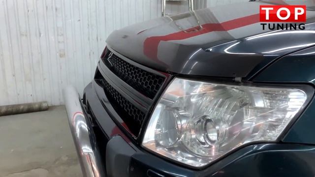 Тюнинг Mitsubishi Pajero 4 - решетка радиатора ROAR смотреть онлайн