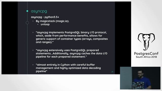 Asynchronous code with PostgreSQL смотреть онлайн