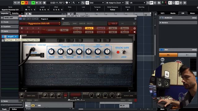 Тест-сравнение Ampeg Bass Amp от UAD и Amplitube. Что лучше?