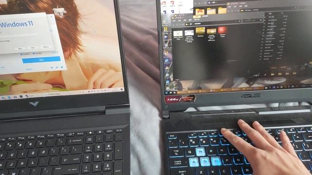 HP Victus 16 VS ASUS TUF Gaming F15 power on/off (Use battery) смотреть онлайн
