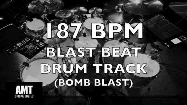 187 BPM BLAST BEAT DRUM TRACK (BOMB BLAST) смотреть онлайн