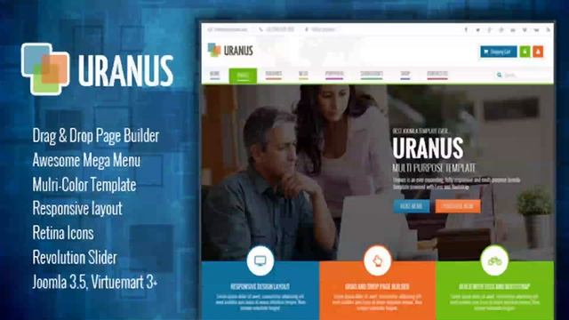 Uranus - Responsive Colorful Virtuemart Joomla Template | Themeforest Website Templates and Themes смотреть онлайн