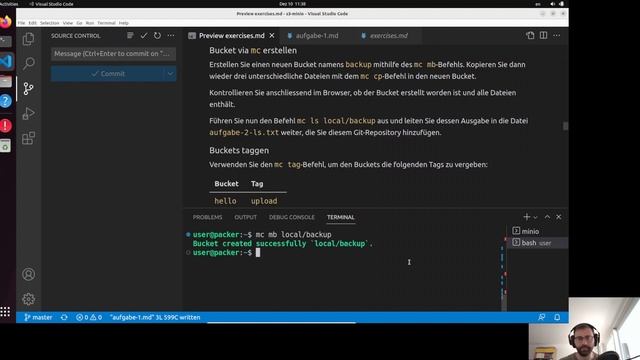 Aufgabe 2: Minio-Client verwenden смотреть онлайн