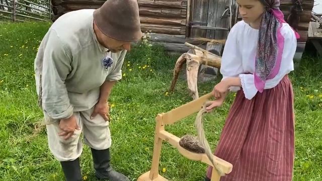 "СКАЗКИ С ВЕРЕТЕНОМ" (Обработка льна). Познавательное видео для детей. смотреть онлайн