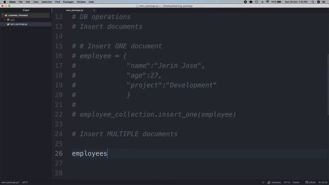 PyMongo Tutorial #2 - Insert Documents смотреть онлайн
