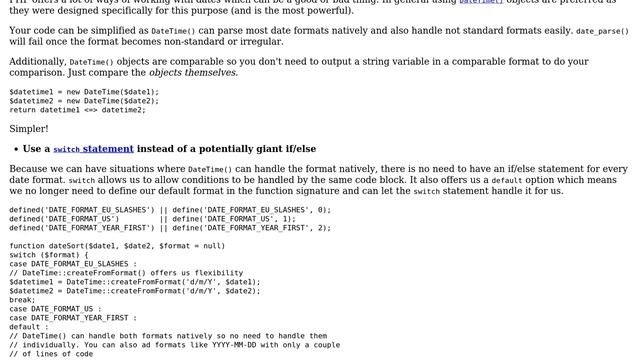 Date Comparison Function for `usort()` (3 Solutions!!) смотреть онлайн