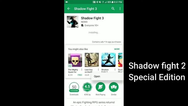 Shadow Fight 3 download from Google Playstore official Version смотреть онлайн
