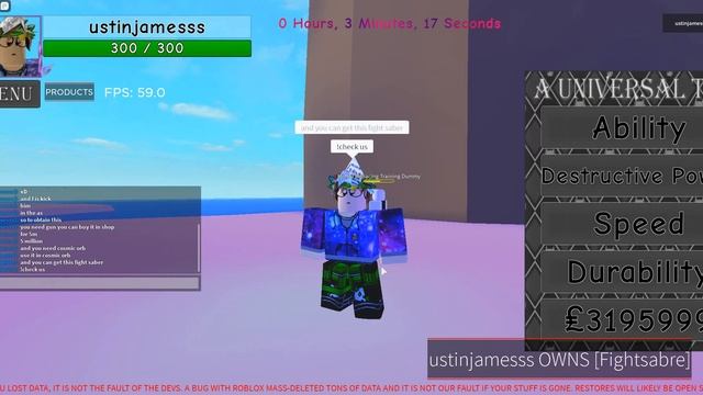 (AUT) A Universal Time | Fight saber Showcase + how to obtain | Roblox смотреть онлайн