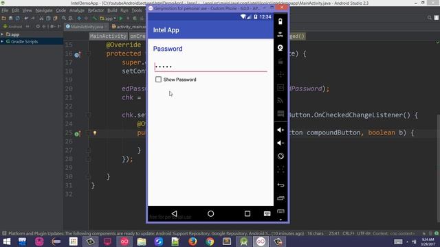 30. Show Password in Android with CheckBox Urdu-Hindi смотреть онлайн