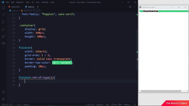 How to add text in border HTML CSS Tutorial смотреть онлайн