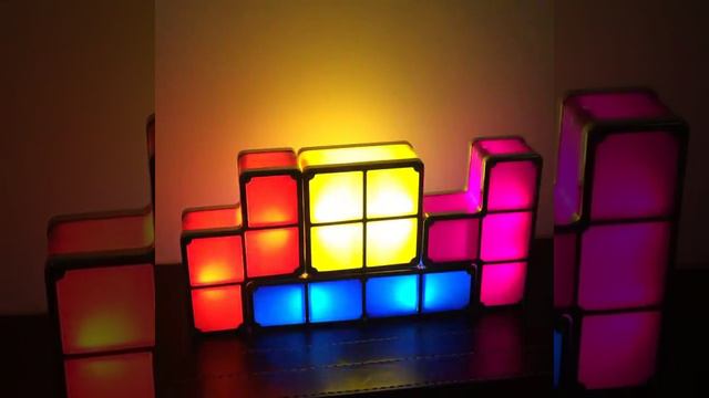 Light Tetris LED Desk Lamp, DIY Tetris Puzzle Light