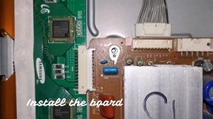 Samsung 43» Plasma TV  No Picture  - Y-Main board Replacement .