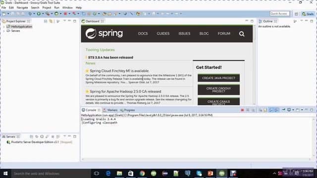 Hello with grails Application смотреть онлайн