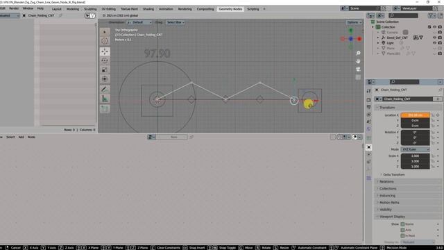 Blender 3.4 Geom Node Zig Zag Chain Line IK Rig смотреть онлайн