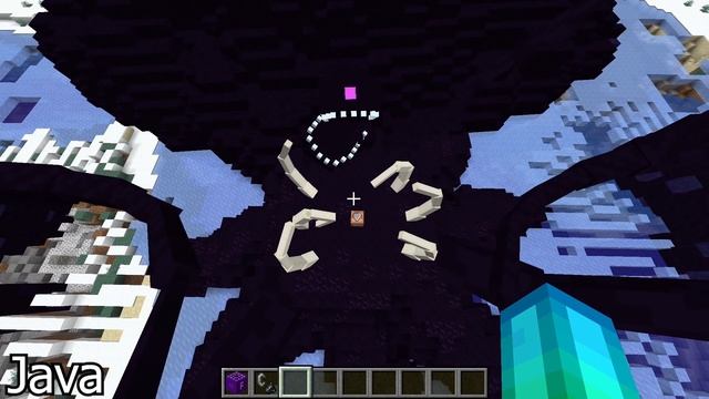 Killing Wither Storm With Formidi-bomb In Minecraft Bedrock VS Java