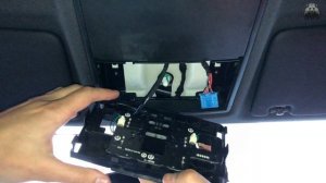 Снятие переднего плафона SKODA KODIAQ