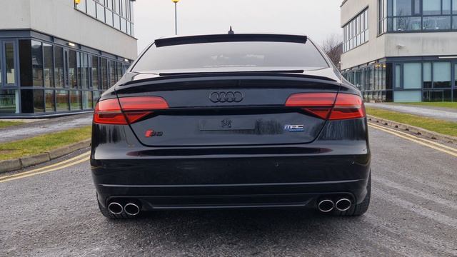 Audi S8 D4 Modified Exhaust Back Box Resonator Delete смотреть онлайн
