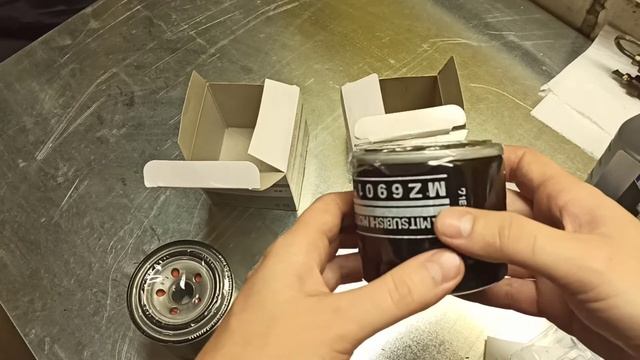 Обзор масляного фильтра Mitsubishi, оригинал и подделка смотреть онлайн