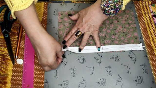 Косметичка, держащая форму   #косметичка #своимируками #handmade