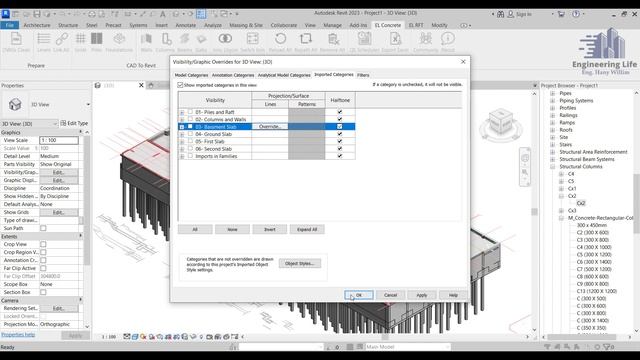 نمذجة مبني كامل [ اساسات | كمرات | اعمدة | بلاطات ] في دقائق | Modeling Piles Caps Columns Slabs смотреть онлайн