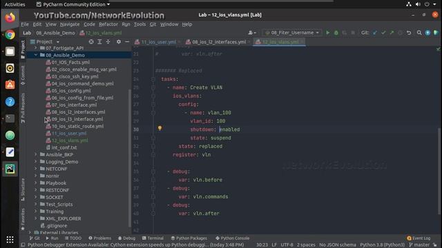 Cisco Ansible Part12: Cisco ios_vlan configurations playbook | add or remove vlans mtu vlan_id смотреть онлайн