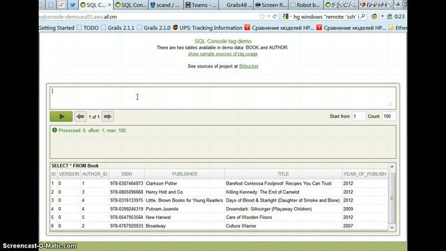 Grails48 SC&Minsk SQLConsole Grails plugin смотреть онлайн