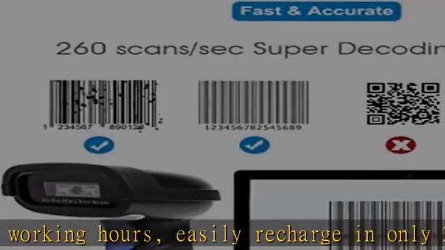 NETUM Bluetooth Barcode Scanner, Compatible with 2.4G Wireless & Bluetooth Function & Wired Connect смотреть онлайн