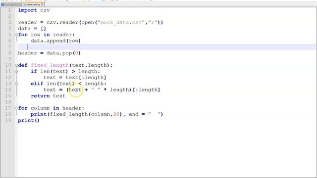 Python Tables Easy Tutorial смотреть онлайн