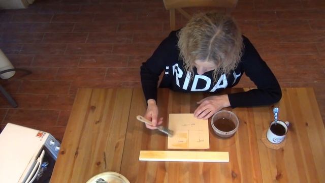 1/ 3 Aging stain.как морилка для дерева из чая и кофе. смотреть онлайн