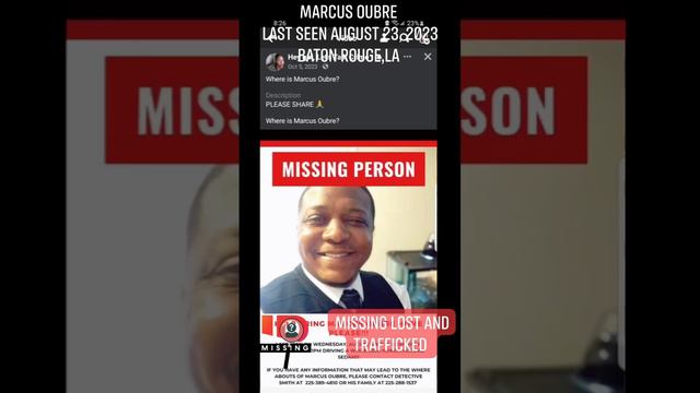 Marcus Oubre was last seen in Louisiana in 2022 смотреть онлайн