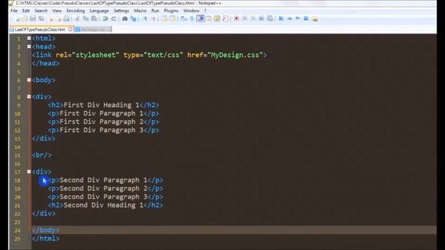 :last-of-type pseudo class selector in HTML and CSS смотреть онлайн