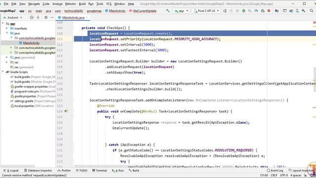 Google Maps Android Studio - 13 - Get Current Location Updates - FusedLocation in Android Studio смотреть онлайн