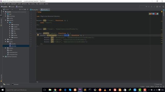 #8 Route class part_1 - How to create your own php framework from scratch смотреть онлайн