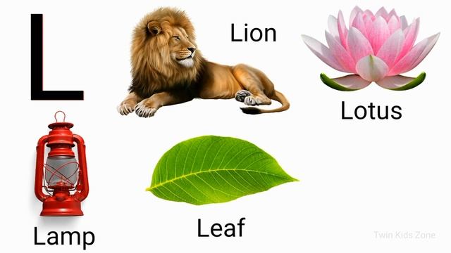 Letter L Words  | Words That Start With Letter L With Pictures | Twin Kids Zone