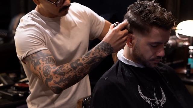 MEN'S MESSY QUIFF Haircut & Hairstyle | HIGH VOLUME 2019 | Alex Costa смотреть онлайн