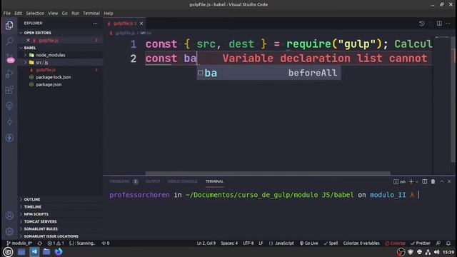 Curso de GulpJS - Módulo II - Plugin Babel смотреть онлайн