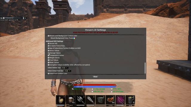 Full Customization Hosav's UI Modification For Conan Exiles 2020